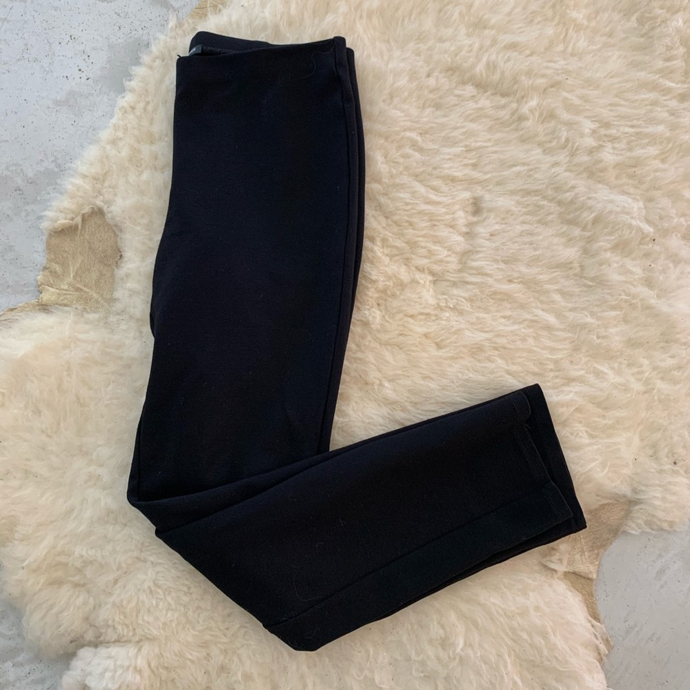 Eileen Fischer Ponte Black Skiny Pull-on Pants